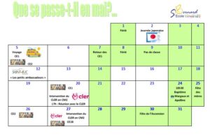Lire la suite à propos de l’article Calendrier du mois de mai