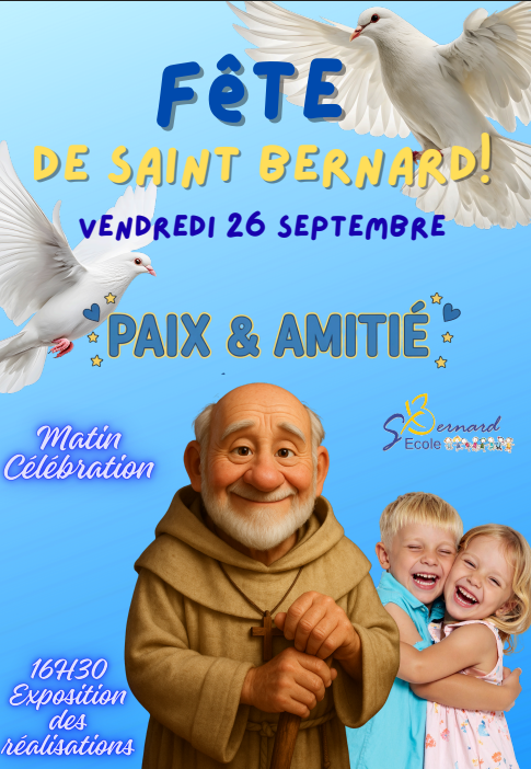 You are currently viewing Vendredi 26 septembre 2025: Fête de Saint Bernard